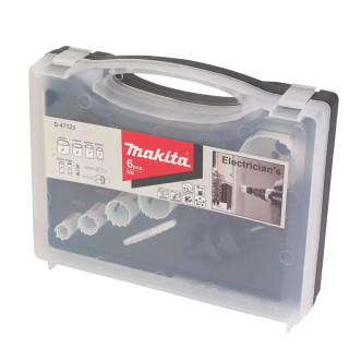 Набор коронок для электрика Makita (6 шт.) 16, 20, 25, 32, 40, 51 мм