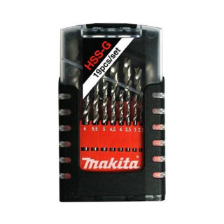 Набір свердел HSS по металу Makita 1-10 мм (19 шт.)