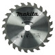 Пиляльний диск ТСТ: дерево Makita 165x20мм x 24 зуба