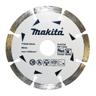 Алмазный диск для бетона и мрамора, сегмент Makita , 115x22,23 мм