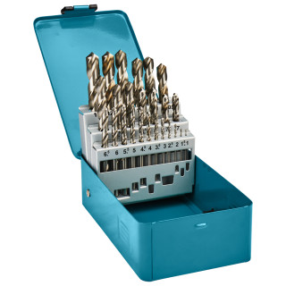 Набір свердел HSS-G по металу Makita 1-13мм (25 шт.)