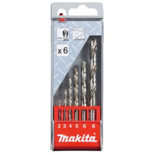Набір свердел по металу HSS-G Makita 6 шт