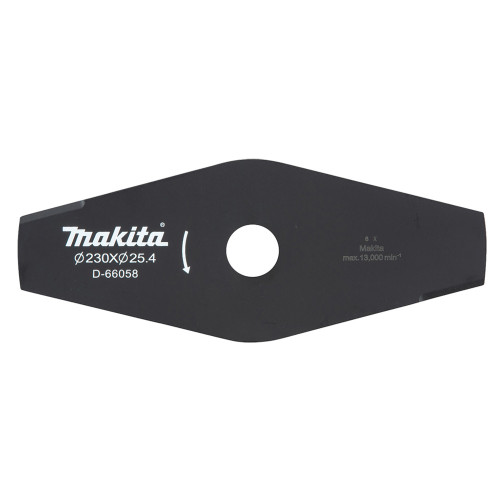 Ніж Makita для тримера/коси DUR368L, DUR368U, DUR369A, UR006G, UR007G, UR013G, UR101C, UR201C 230x2x25,4 2Т