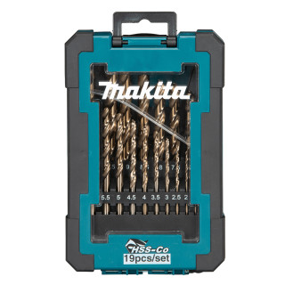 Набір свердел по металу HSS-Co Makita (5%) 19 шт.