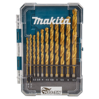 Набір свердел по металу HSS-TIN Makita 13 шт