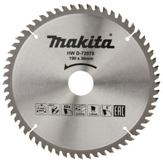 Пиляльний диск TCT: алюміній Makita 190 мм 60 зубів