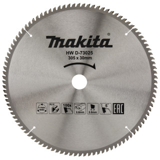 Пильный диск TCT: алюминий, цветные металлы Makita 305 мм, 100 зубьев