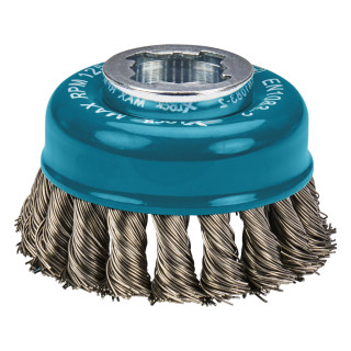 Чашечная щетка из витой проволоки Makita 80 мм X-LOCK