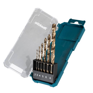 Набір свердел HSS-Co по металу Makita 2-8 мм (6 шт.)