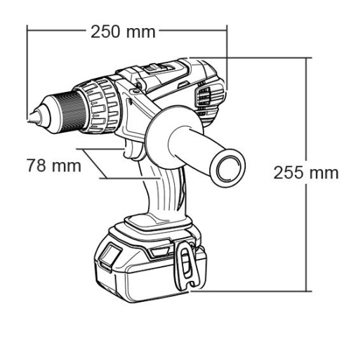 Акумуляторний дриль-шурупокрут Makita DDF458Z