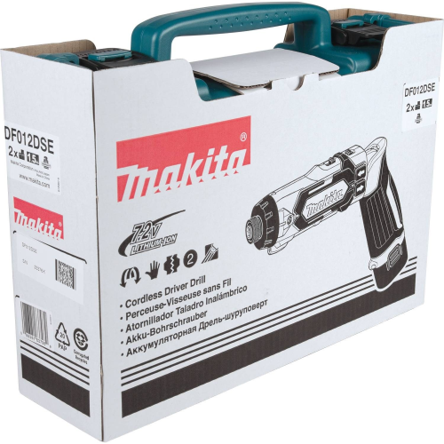 Акумуляторний дриль-шурупокрут Makita DF012DSE