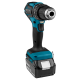 Акумуляторний дриль-шурупокрут з ударом Makita DHP485RFJ