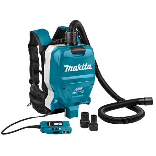 Аккумуляторный пылесос-рюкзак с AWS Makita DVC265ZXU (без аккумулятора)