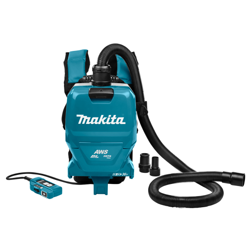 Аккумуляторный пылесос-рюкзак с AWS Makita DVC265ZXU (без аккумулятора)