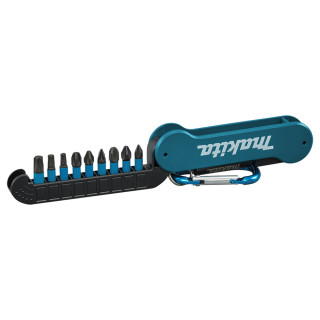 Набор ударных бит Impact Black в резиновом футляре Makita (10 шт.)