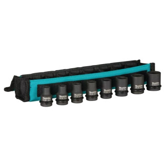 Набір ударних головок Impact Black Makita 8 шт. (8,10, 12, 13,14,17,19,21 мм)