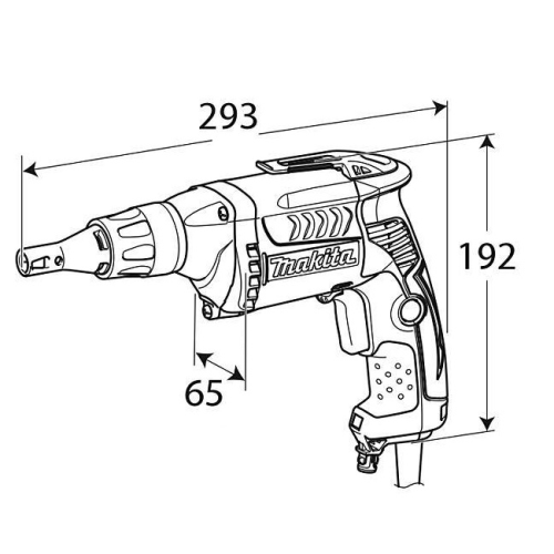 Сетевой шуруповерт для гипсокартона Makita FS6300R