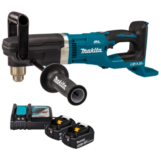 Аккумуляторная угловая дрель Makita DDA460ZK + набор аккумуляторов 1914J6-4