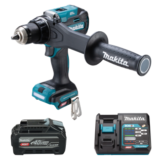 Акумуляторний дриль-шурупокрут XGT Makita 40 V MAX DF003GZ + DC40RA + BL4040F