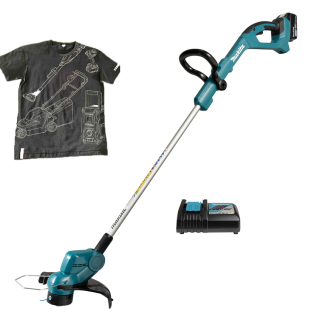 Аккумуляторный триммер Makita DUR193RF + футболка XL