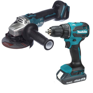 Набор аккумуляторного инструмента LXT Makita (угловая шлифмашина DGA504Z + дрель-шуруповерт LXT Basic DDF490WV)