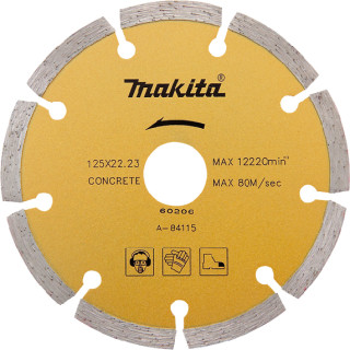 Алмазный диск по бетону сегмент золота. 125*22,23(20) мм A-84115