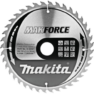 Диск пиляльний по деревині MAKForce 210x30 мм 40Т B-08501