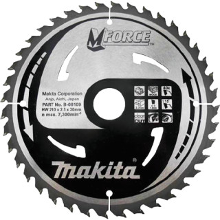 Диск пиляльний по деревині MForce 210x30 мм 40Т B-08109