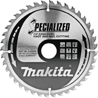 Диск пильный по древесине с гвоздями SPECIALIZED 190x30 мм 40T B-09503