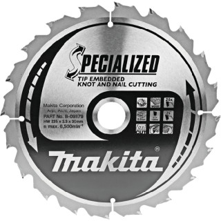Диск пиляльний по деревині з цвяхами SPECIALIZED 235x30 мм 20T B-09379