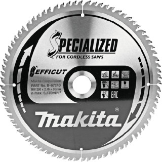 Диск TCT по дереву 260мм х 30мм х 80Т B-67240