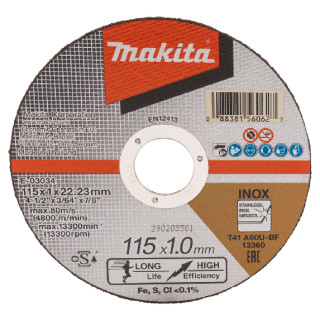 Отрезной диск по нержавейке Makita 115 мм (E-03034)