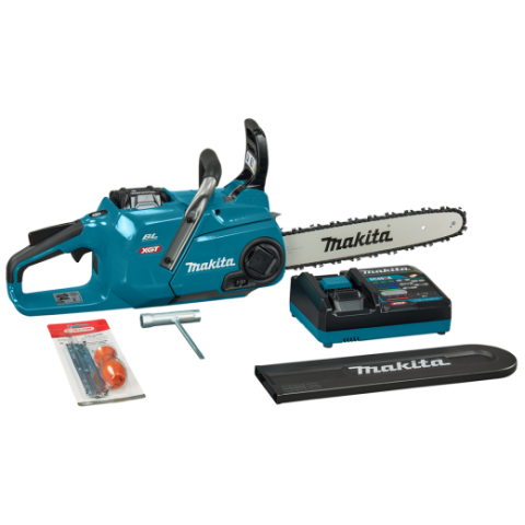 Купити Акумуляторна ланцюгова пила Makita UC015GT101 (35cм XGT, 40В, 5Аг х 1шт, DC40RA) Фірмовий магазин Макіта Україна в Ірпіні