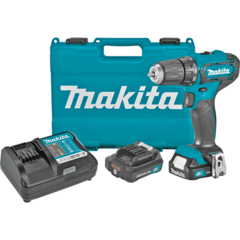 Купить Аккумуляторная дрель-шуруповерт Makita DF333DWAE (CXT, 2Ач х 2шт, DC10WC, кейс) Фирменный магазин Макита Украина в Ирпене