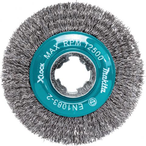 Купити Дротяна конусна щітка з гофрованим дротом (сталь) X-LOCK 100/0,3mm D-73449. Фірмовий магазин Макіта Україна